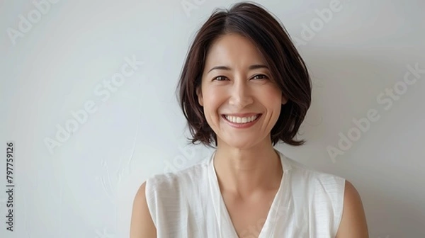 Fototapeta 美しい中年女性　AI