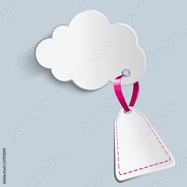 Obraz cloud with prospective price