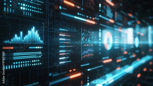 Fototapeta Advanced Digital Data Interface