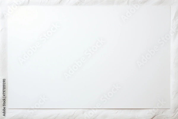 Fototapeta 3d rendering of a white room with a wooden floor and a white wall