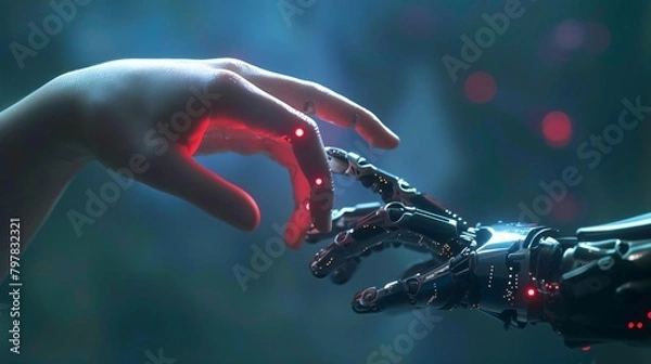 Fototapeta Touch of Technology