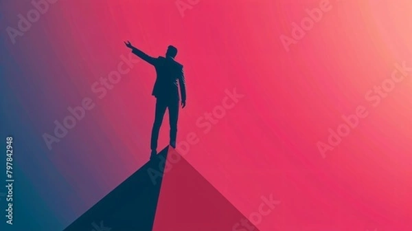 Fototapeta Man on the Edge