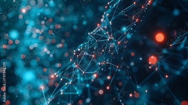 Fototapeta Digital Network Connectivity