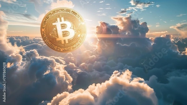 Obraz rising bitcoin 01