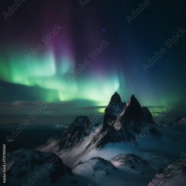 Obraz aurora over the sea