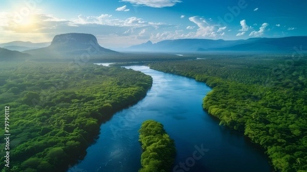 Obraz landscape with lake