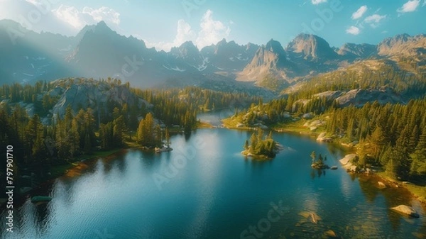 Obraz lake in the mountains