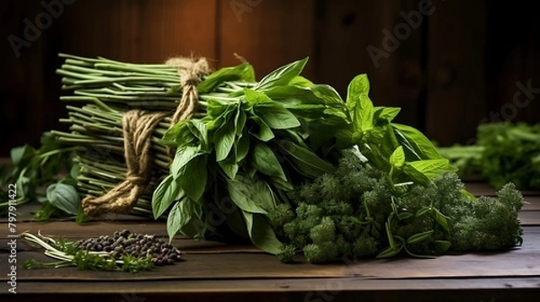 Fototapeta Rustic Elegance: An Ultra-Natural Vignette Display




