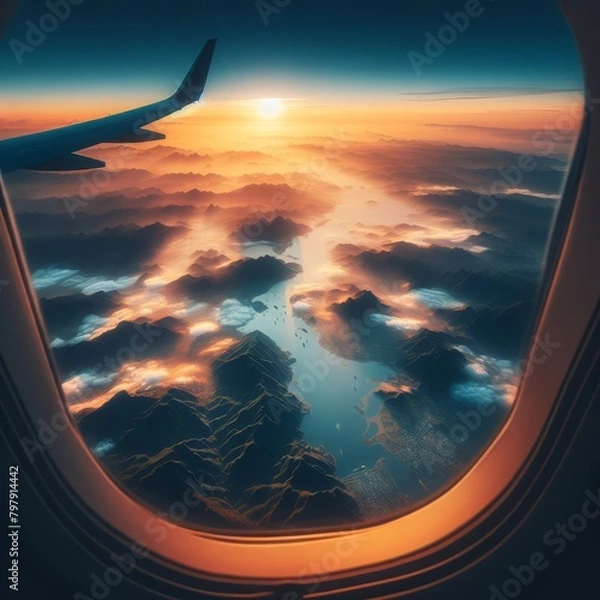 Obraz airplane window 