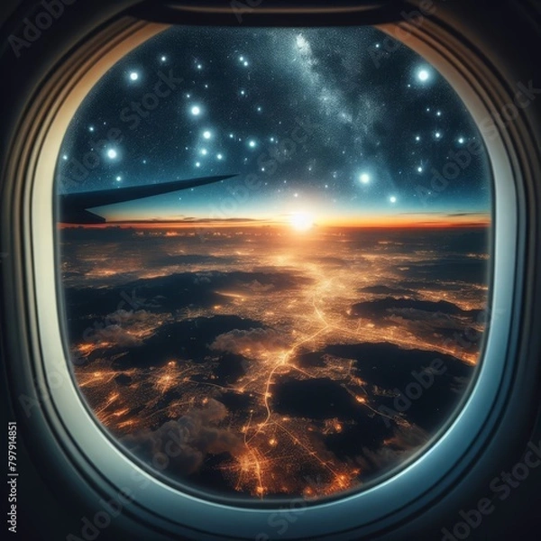 Obraz airplane window 