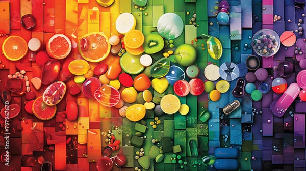 Fototapeta A Journey Through Health, Technology, and Innovation