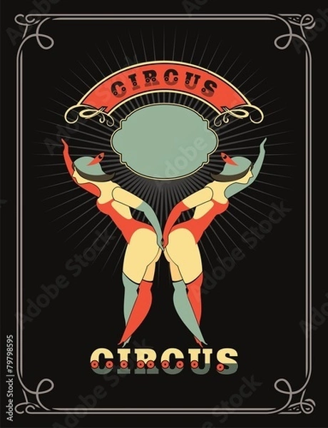 Obraz circus dancer poster