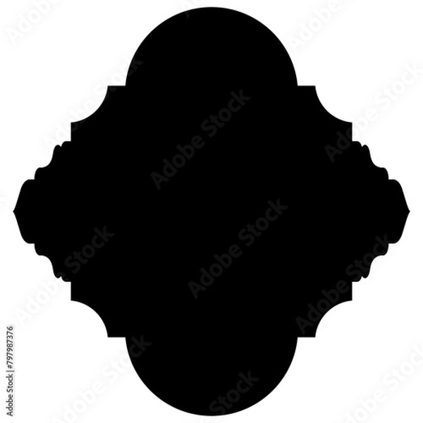 Fototapeta Islamic Label Emblem Shape Glyph Pictogram symbol visual illustration