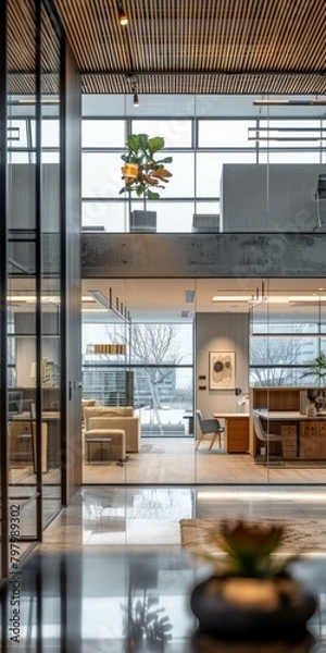 Obraz b'Office Space With Modern Interior Design'