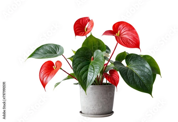 Obraz plant in a pot on transparent background