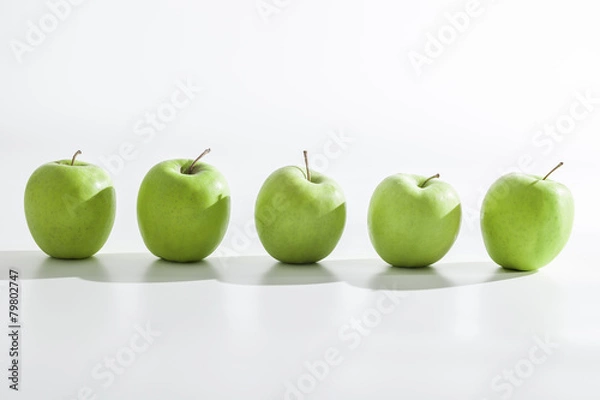 Fototapeta Äpfel nebeneinander