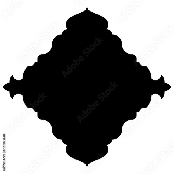 Fototapeta Islamic Label Emblem Shape Glyph Pictogram symbol visual illustration