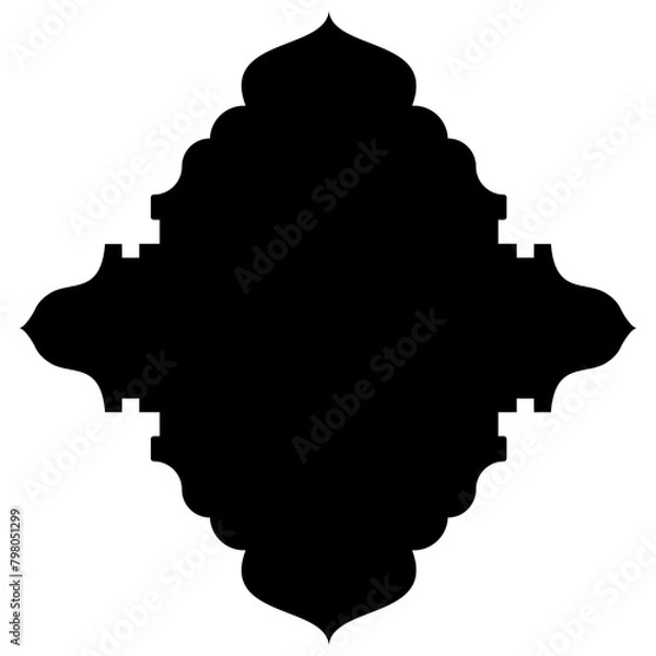 Fototapeta Islamic Label Emblem Shape Glyph Pictogram symbol visual illustration