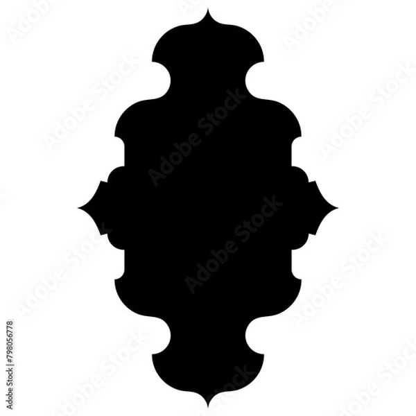 Fototapeta Islamic Label Emblem Shape Glyph Pictogram symbol visual illustration