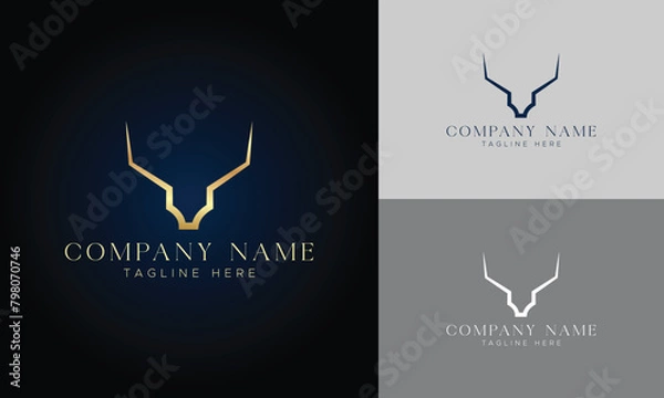 Obraz Deer Logo Design vector Template