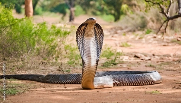 Obraz Giant King Cobra in the Wilderness