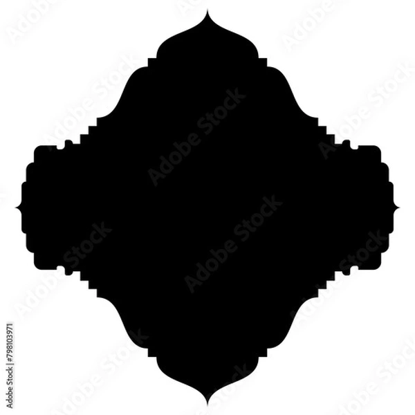 Fototapeta Islamic Label Emblem Shape Glyph Pictogram symbol visual illustration