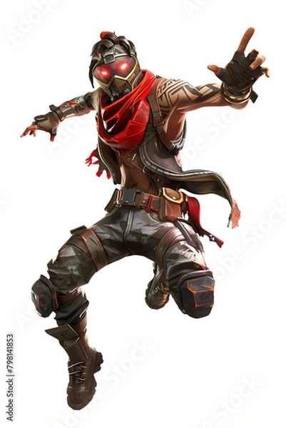 Obraz Game character isolated on white