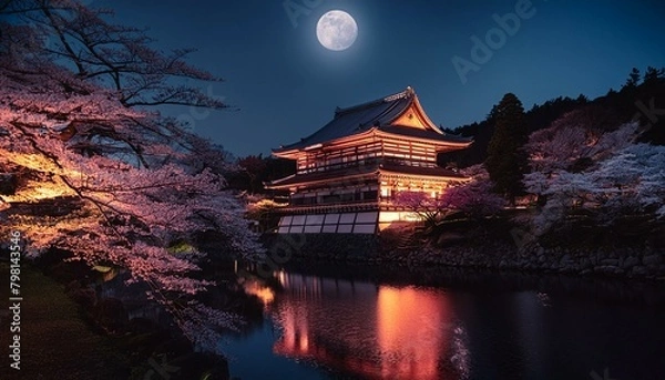 Obraz 日本の平安時代の豪華な家屋