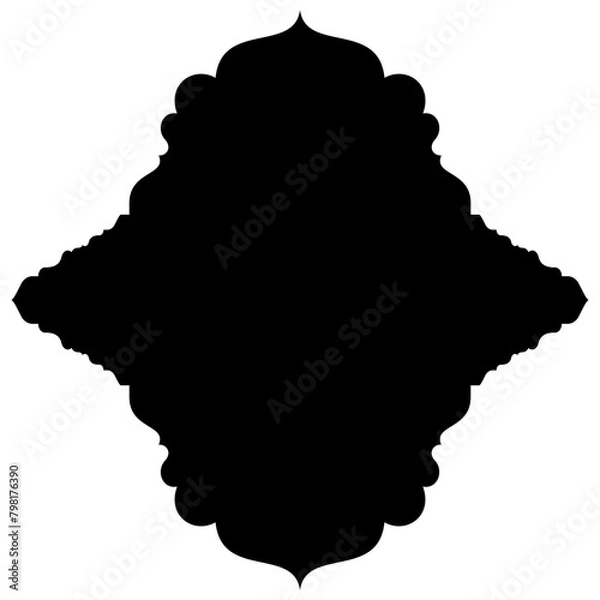 Fototapeta Islamic Label Emblem Shape Glyph Pictogram symbol visual illustration