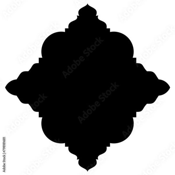 Fototapeta Islamic Label Emblem Shape Glyph Pictogram symbol visual illustration