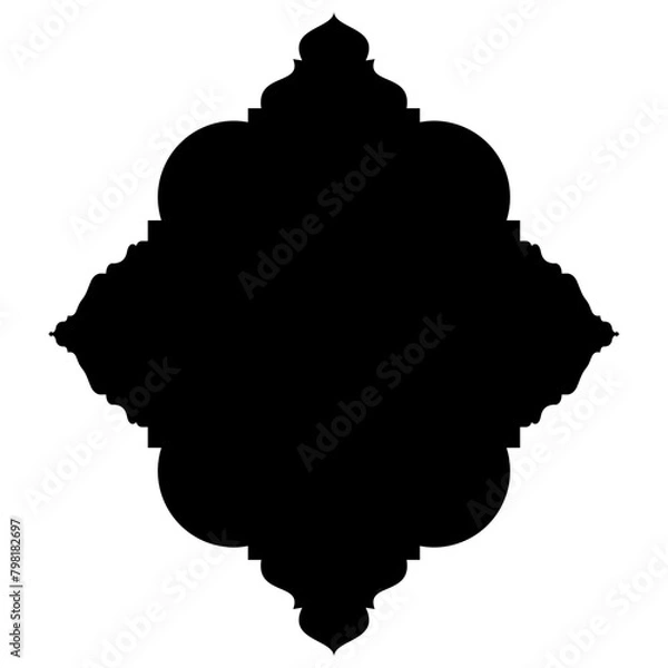 Fototapeta Islamic Label Emblem Shape Glyph Pictogram symbol visual illustration