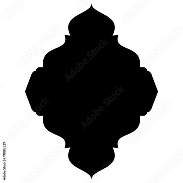 Fototapeta Islamic Label Emblem Shape Glyph Pictogram symbol visual illustration
