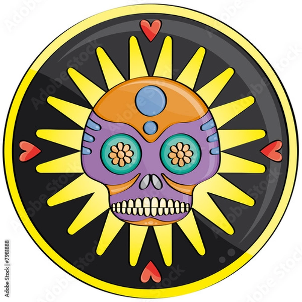 Obraz candy skull 