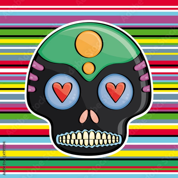 Obraz candy skull