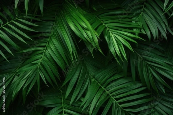 Fototapeta Palm Green plant green backgrounds.