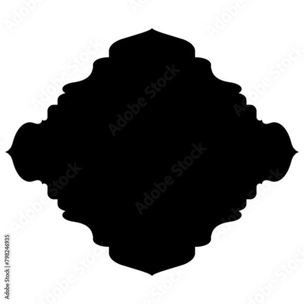 Fototapeta Islamic Label Emblem Shape Glyph Pictogram symbol visual illustration