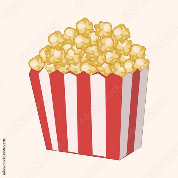 Fototapeta pop corn theme elements