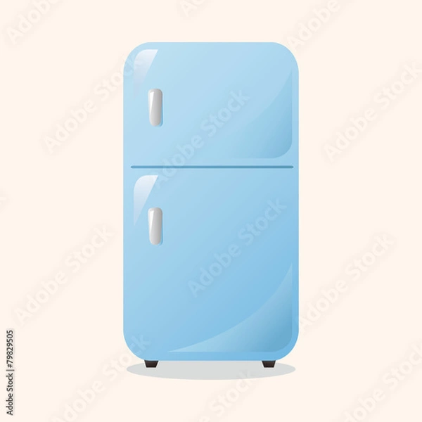 Obraz Home appliances theme refrigerator elements