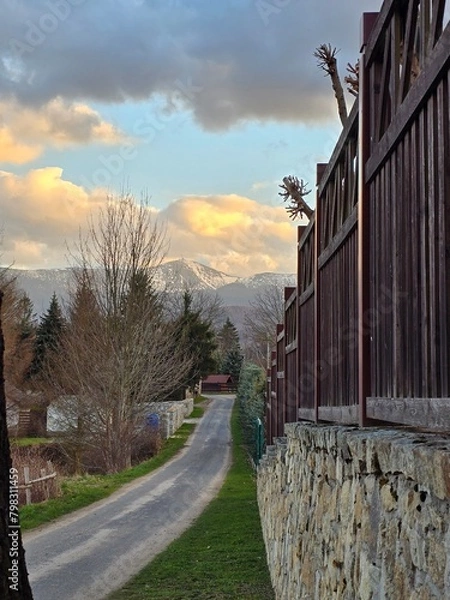 Obraz sunset in the city