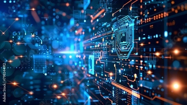 Obraz high technology background