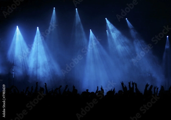 Obraz Konzertpublikum blau