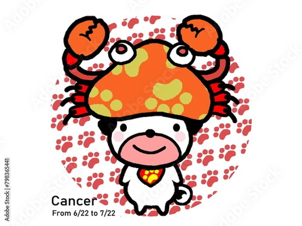 Obraz パグの星座占い かに座