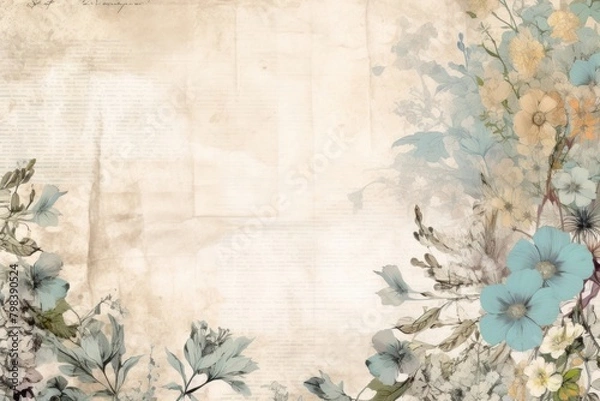 Obraz Spring border backgrounds pattern flower.