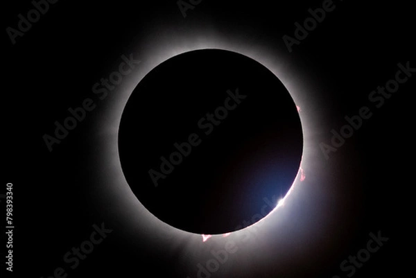Fototapeta Total Eclipse of the Sun 2024 - Indianapolis