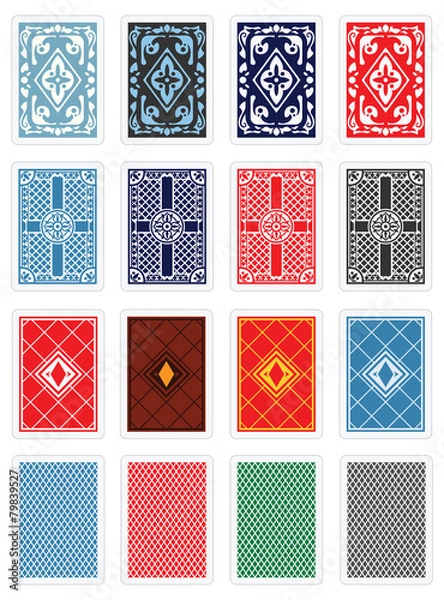 Obraz Playing Cards - Back Design