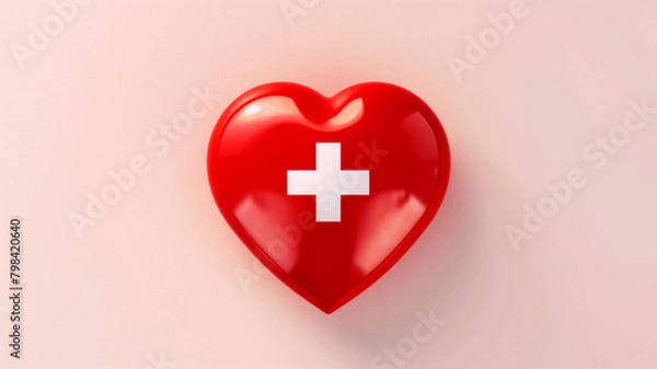 Fototapeta Red Cross Day concept 
