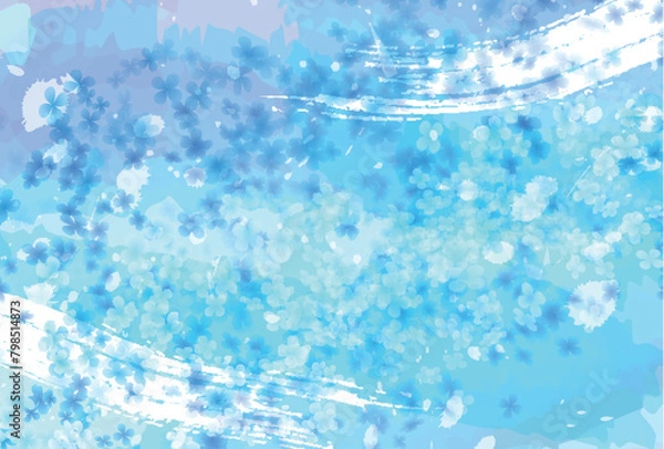 Fototapeta アジサイ　梅雨　花　背景	