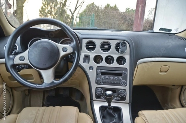 Obraz Luxury car interior
