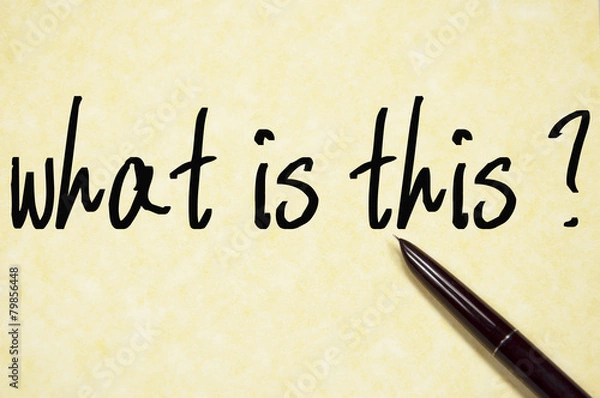 Fototapeta what is this text write on paper