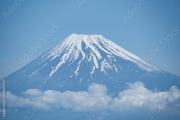 Fototapeta 西伊豆から見た富士山のアップ